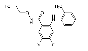 5-Bromo-4-fluoro-N-(2-hydroxy-ethoxy)-2-(4-iodo-2-methyl-phenylamino)-benzamide CAS:391209-64-6 manufacturer & supplier