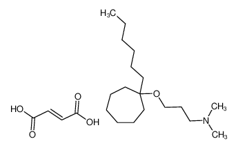 [3-(1-Hexyl-cycloheptyloxy)-propyl]-dimethyl-amine; compound with (E)-but-2-enedioic acid CAS:39121-06-7 manufacturer & supplier