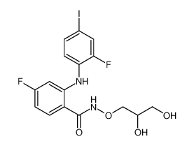 N-(2,3-dihydroxypropoxy)-4-fluoro-2-((2-fluoro-4-iodophenyl)amino)benzamide CAS:391210-03-0 manufacturer & supplier