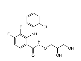 2-((2-chloro-4-iodophenyl)amino)-N-(2,3-dihydroxypropoxy)-3,4-difluorobenzamide CAS:391210-47-2 manufacturer & supplier