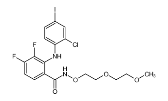 2-((2-chloro-4-iodophenyl)amino)-3,4-difluoro-N-(2-(2-methoxyethoxy)ethoxy)benzamide CAS:391211-63-5 manufacturer & supplier