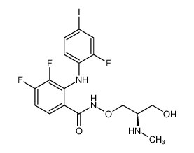 (R)-3,4-difluoro-2-((2-fluoro-4-iodophenyl)amino)-N-(3-hydroxy-2-(methylamino)propoxy)benzamide CAS:391211-91-9 manufacturer & supplier