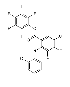 perfluorophenyl 5-chloro-2-((2-chloro-4-iodophenyl)amino)-3,4-difluorobenzoate CAS:391212-13-8 manufacturer & supplier