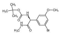 [(S)-(3-Bromo-5-methoxy-phenyl)-methylcarbamoyl-methyl]-carbamic acid tert-butyl ester CAS:391213-70-0 manufacturer & supplier