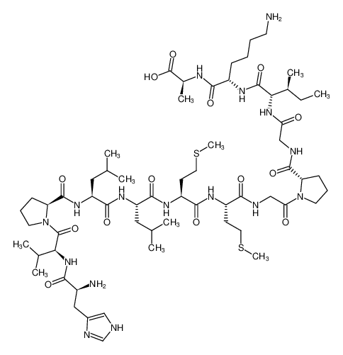 L-histidyl-L-valyl-L-prolyl-L-leucyl-L-leucyl-L-methionyl-L-methionylglycyl-L-prolylglycyl-L-isoleucyl-L-lysyl-L-alanine CAS:391234-75-6 manufacturer & supplier