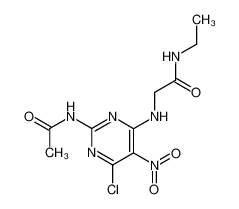 N1-ethyl-2-[[2-(acetylamino)-6-chloro-5-nitro-4-pyrimidinyl]amino]acetamide CAS:391248-92-3 manufacturer & supplier