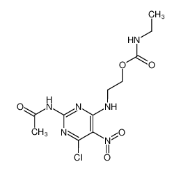 2-[[2-(acetylamino)-6-chloro-5-nitro-4-pyrimidinyl]amino]ethyl N-ethylcarbamate CAS:391248-98-9 manufacturer & supplier