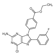 ethyl 4-[2-amino-6-chloro-8-(3-fluorophenyl)-9H-9-purinyl]benzoate CAS:391249-37-9 manufacturer & supplier