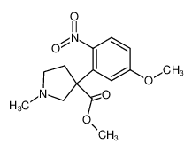 methyl 3-(5-methoxy-2-nitrophenyl)-1-methylpyrrolidine-3-carboxylate CAS:391277-46-6 manufacturer & supplier