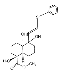 (1R,4aR,5S,8aS)-5-Hydroxy-1,4a-dimethyl-5-((E)-2-phenylsulfanyl-vinyl)-decahydro-naphthalene-1-carboxylic acid methyl ester CAS:391277-80-8 manufacturer & supplier