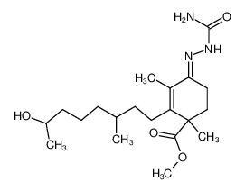 methyl 4-(2-carbamoylhydrazineylidene)-2-(7-hydroxy-3-methyloctyl)-1,3-dimethylcyclohex-2-ene-1-carboxylate CAS:3915-66-0 manufacturer & supplier