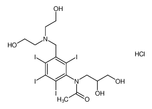 N-(3-((bis(2-hydroxyethyl)amino)methyl)-2,4,5,6-tetraiodophenyl)-N-(2,3-dihydroxypropyl)acetamide hydrochloride CAS:39150-76-0 manufacturer & supplier