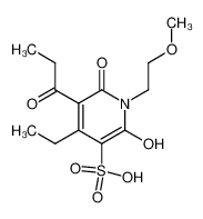 4-Ethyl-2-hydroxy-1-(2-methoxy-ethyl)-6-oxo-5-propionyl-1,6-dihydro-pyridine-3-sulfonic acid CAS:39158-78-6 manufacturer & supplier