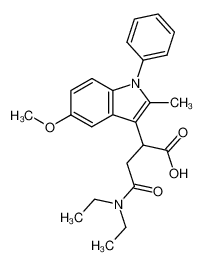 N,N-diethyl-2-(5-methoxy-2-methyl-1-phenyl-indol-3-yl)-succinamic acid CAS:39161-04-1 manufacturer & supplier