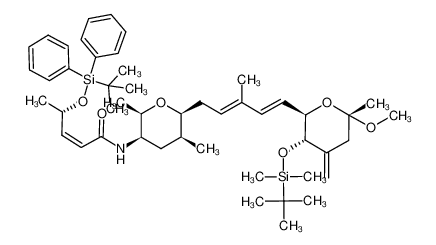 4-(tert-butyl-diphenyl-silanyloxy)-pent-2-enoic acid (6-{5-[3-(tert-butyl-dimethyl-silanyloxy)-6-methoxy-6-methyl-4-methylene-tetrahydro-pyran-2-yl]-3-methyl-penta-2,4-dienyl}-2,5-dimethyl-tetrahydro-pyran-3-yl)-amide CAS:391611-34-0 manufac