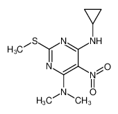 N6-cyclopropyl-N4,N4-dimethyl-2-methylsulfanyl-5-nitro-pyrimidine-4,6-diamine CAS:39164-54-0 manufacturer & supplier