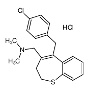 [5-(4-Chlorobenzyl)-2,3-dihydro-benzo[b]thiepin-4-ylmethyl]-dimethylamine Hydrochloride CAS:391653-07-9 manufacturer & supplier