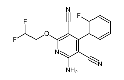 2-amino-6-(2,2-difluoroethoxy)-4-(2-fluorophenyl)pyridine-3,5-dicarbonitrile CAS:391663-89-1 manufacturer & supplier