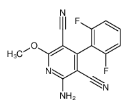 2-amino-4-(2,6-difluorophenyl)-6-methoxypyridine-3,5-dicarbonitrile CAS:391665-40-0 manufacturer & supplier