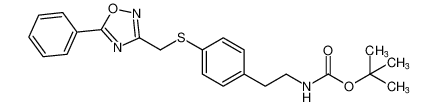 tert-butyl (4-(((5-phenyl-1,2,4-oxadiazol-3-yl)methyl)thio)phenethyl)carbamate CAS:391671-78-6 manufacturer & supplier