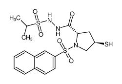 N'-((2S,4R)-4-mercapto-1-(naphthalen-2-ylsulfonyl)pyrrolidine-2-carbonyl)propane-2-sulfonohydrazide CAS:391673-42-0 manufacturer & supplier