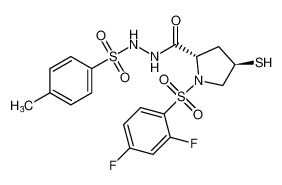 N'-((2S,4R)-1-((2,4-difluorophenyl)sulfonyl)-4-mercaptopyrrolidine-2-carbonyl)-4-methylbenzenesulfonohydrazide CAS:391673-72-6 manufacturer & supplier