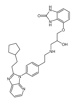 4-(3-((4-(2-(2-cyclopentylethyl)-3H-imidazo[4,5-b]pyridin-3-yl)phenethyl)amino)-2-hydroxypropoxy)-1,3-dihydro-2H-benzo[d]imidazol-2-one CAS:391674-68-3 manufacturer & supplier