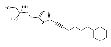 (2R)-amino-2-methyl-4-[5-(6-cyclohexylhex-1-ynyl)thiophen-2-yl]butan-1-ol CAS:391677-27-3 manufacturer & supplier