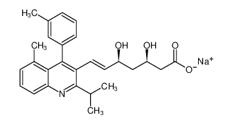 sodium rel-(3R,5S,E)-3,5-dihydroxy-7-(2-isopropyl-5-methyl-4-(m-tolyl)quinolin-3-yl)hept-6-enoate CAS:391681-65-5 manufacturer & supplier