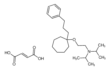 Diisopropyl-{2-[1-(3-phenyl-propyl)-cycloheptyloxy]-ethyl}-amine; compound with (E)-but-2-enedioic acid CAS:39173-84-7 manufacturer & supplier