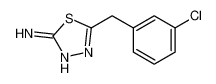 5-[(3-chlorophenyl)methyl]-1,3,4-thiadiazol-2-amine CAS:39181-49-2 manufacturer & supplier