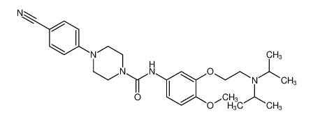 4-(4-cyanophenyl)-N-(3-(2-(diisopropylamino)ethoxy)-4-methoxyphenyl)piperazine-1-carboxamide CAS:391881-71-3 manufacturer & supplier