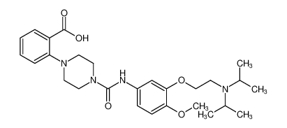 2-(4-((3-(2-(diisopropylamino)ethoxy)-4-methoxyphenyl)carbamoyl)piperazin-1-yl)benzoic acid CAS:391881-87-1 manufacturer & supplier