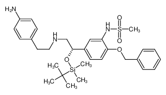 N-[5-((1 S)-2-[(4-Aminophenethyl)amino]-1-{[tert-butyl(dimethyl) silyl]oxy}ethyl)-2-(benzyloxy)phenyl]methanesulfonamide CAS:391901-63-6 manufacturer & supplier