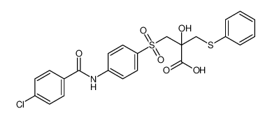 3-((4-(4-chlorobenzamido)phenyl)sulfonyl)-2-hydroxy-2-((phenylthio)methyl)propanoic acid CAS:391903-55-2 manufacturer & supplier