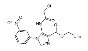 ethyl 5-(2-chloroacetamido)-1-(3-nitrophenyl)-1H-1,2,3-triazole-4-carboxylate CAS:391904-63-5 manufacturer & supplier