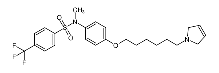 N-(4-((6-(2,5-dihydro-1H-pyrrol-1-yl)hexyl)oxy)phenyl)-N-methyl-4-(trifluoromethyl)benzenesulfonamide CAS:391908-57-9 manufacturer & supplier