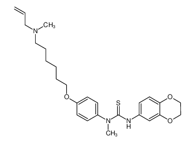 1-{4-[6-(Allyl-methyl-amino)-hexyloxy]-phenyl}-3-(2,3-dihydro-benzo [ 1,4] dioxin-6-yl)-1-methyl-thiourea CAS:391910-72-8 manufacturer & supplier