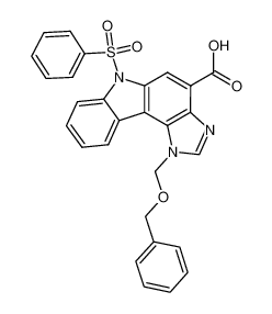 6-Benzenesulfonyl-1-benzyloxymethyl-1,6-dihydro-1,3,6-triaza-cyclopenta[c]fluorene-4-carboxylic acid CAS:391913-74-9 manufacturer & supplier