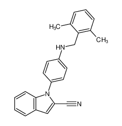 1-(4-((2,6-dimethylbenzyl)amino)phenyl)-1H-indole-2-carbonitrile CAS:391913-88-5 manufacturer & supplier