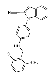 (2-chloro-6-methylbenzyl)-[4-(2-cyanoindol-1-yl)phenyl]amine CAS:391913-89-6 manufacturer & supplier