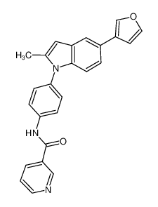 N-{4-[(2-methyl-5-(3-furanyl)indol-1-yl)phenyl]}pyridine-3-carboxamide CAS:391914-38-8 manufacturer & supplier