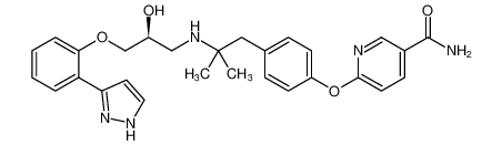 (S)-6-(4-(2-((3-(2-(1H-pyrazol-3-yl)phenoxy)-2-hydroxypropyl)amino)-2-methylpropyl)phenoxy)nicotinamide CAS:391919-98-5 manufacturer & supplier