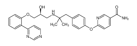 (S)-6-(4-(2-((2-hydroxy-3-(2-(pyrimidin-4-yl)phenoxy)propyl)amino)-2-methylpropyl)phenoxy)nicotinamide CAS:391920-60-8 manufacturer & supplier