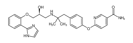 (S)-6-(4-(2-((3-(2-(1H-imidazol-2-yl)phenoxy)-2-hydroxypropyl)amino)-2-methylpropyl)phenoxy)nicotinamide CAS:391924-72-4 manufacturer & supplier