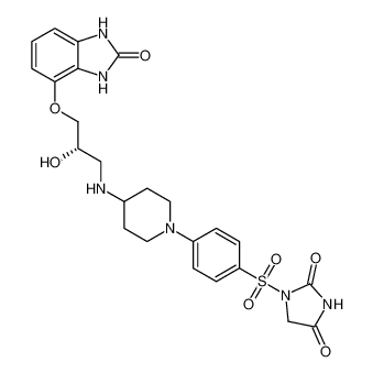 (S)-1-((4-(4-((2-hydroxy-3-((2-oxo-2,3-dihydro-1H-benzo[d]imidazol-4-yl)oxy)propyl)amino)piperidin-1-yl)phenyl)sulfonyl)imidazolidine-2,4-dione CAS:391934-53-5 manufacturer & supplier