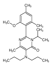 5-(dipropylamino)-3-isopropyl-2-(2-methoxy-4,6-dimethylphenyl)-6-methylpyrimidin-4(3H)-one CAS:391936-40-6 manufacturer & supplier