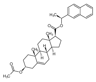 (S)-1-(naphthalen-2-yl)ethyl (3S,8S,9S,10R,13S,14S,17S)-3-acetoxy-10,13-dimethyl-2,3,4,7,8,9,10,11,12,13,14,15,16,17-tetradecahydro-1H-cyclopenta[a]phenanthrene-17-carboxylate CAS:391937-78-3 manufacturer & supplier