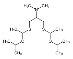 [2-(1-Isopropoxy-ethylsulfanyl)-1-(1-isopropoxy-ethylsulfanylmethyl)-ethyl]-dimethyl-amine CAS:39195-40-9 manufacturer & supplier