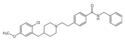 N-benzyl-4-(2-(4-(2-chloro-5-methoxybenzyl)piperidin-1-yl)ethyl)benzamide CAS:391954-60-2 manufacturer & supplier